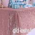 Nappe de table rectangulaire TRLYC élégante  brillante et à paillettes scintillantes - 127 x 215 9 cm  Autre  rose gold  50"*85" sequin tablecloth - B01GCL0YK6